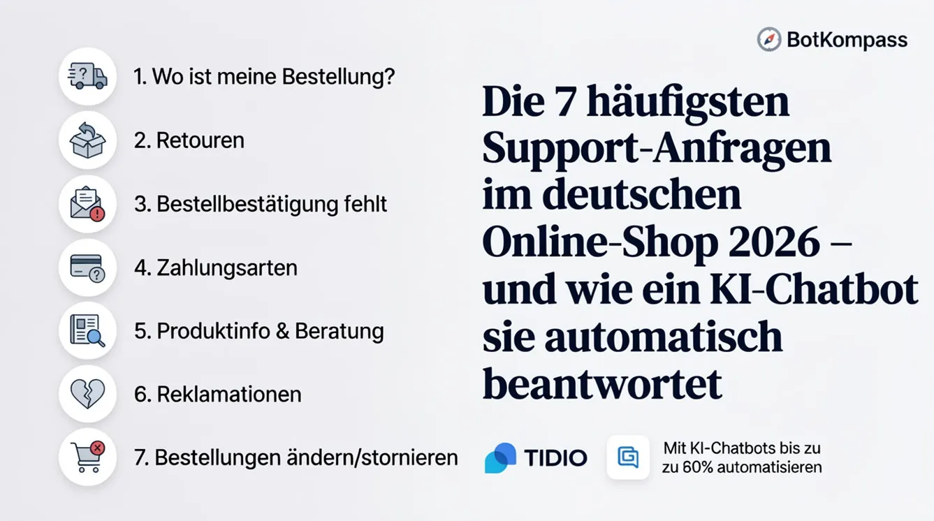 Die 7 häufigsten Supportanfragen in deutschen OnlineShops