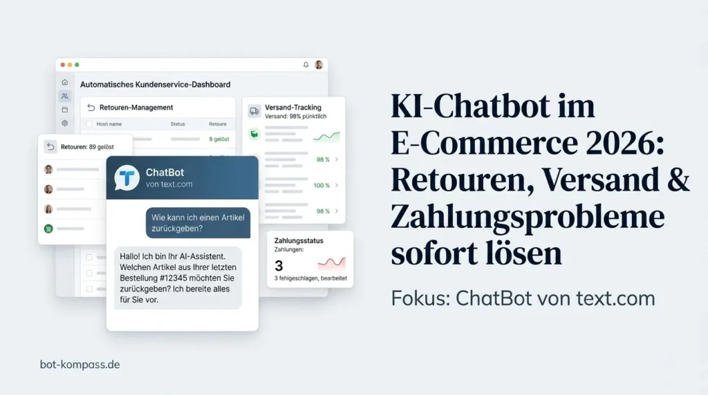 KI-Chatbot im E-Commerce 2026: Fokus ChatBot von text.com